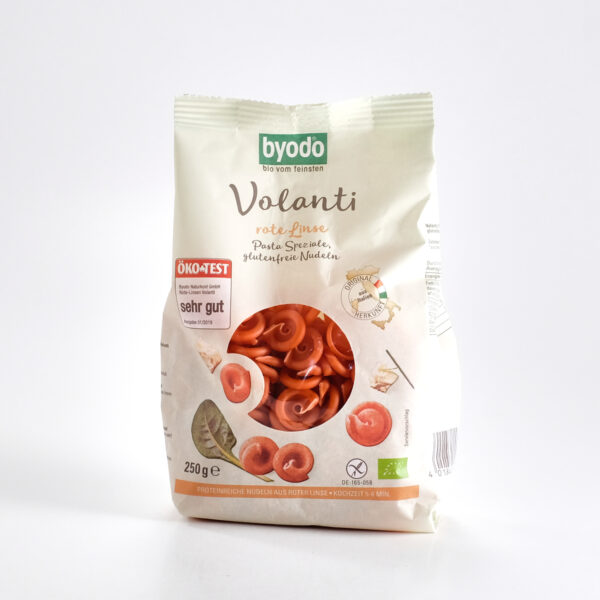 Volanti punastest läätsedest 250g Byodo